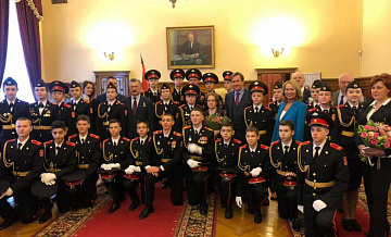 Ильичева приняла участие в посвящении кадетов