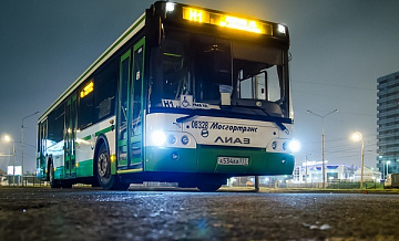Ночной общественный транспорт в Москве