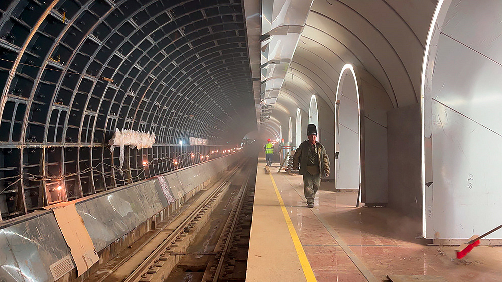 На станции БКЛ «Рижская» завершаются работы по внутренней отделке помещений
